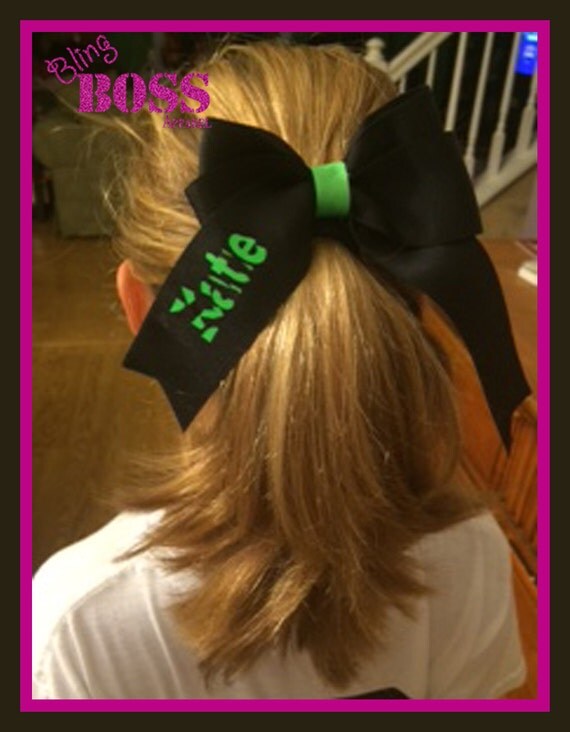 Name Hair Bow custom design your own colors by BlingBossApparel