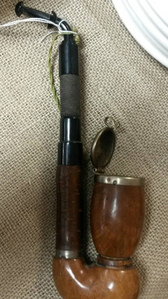 German Style Burlwood Smoking Pipe by GoldenRidgeMercantil on Etsy