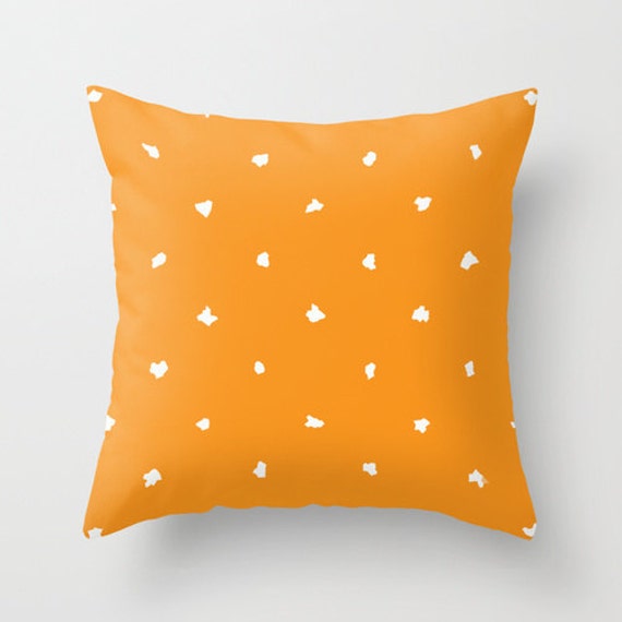 Orange Pillow Cover Outdoor Pillow Colorful by DesignbyJuliaBars