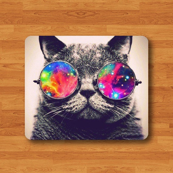 cat with galaxy glasses