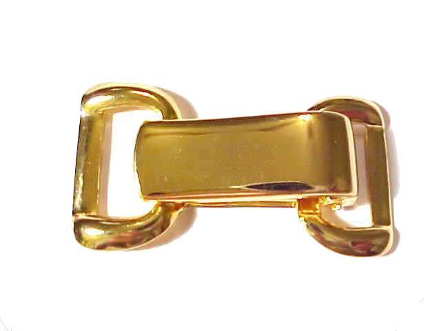 Gold metal hinged clamp Belt Bbuckle Fastener for 1 wide