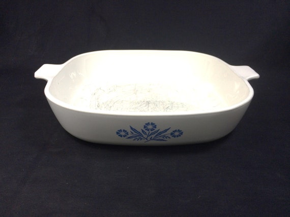 Corning Ware Blue Cornflower Pattern 10 in by SkywalkerSuperstore