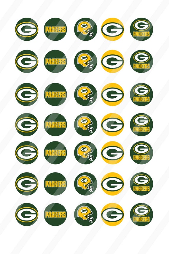Green Bay Packers digital collage sheet 4x6 inches by DesignByJT