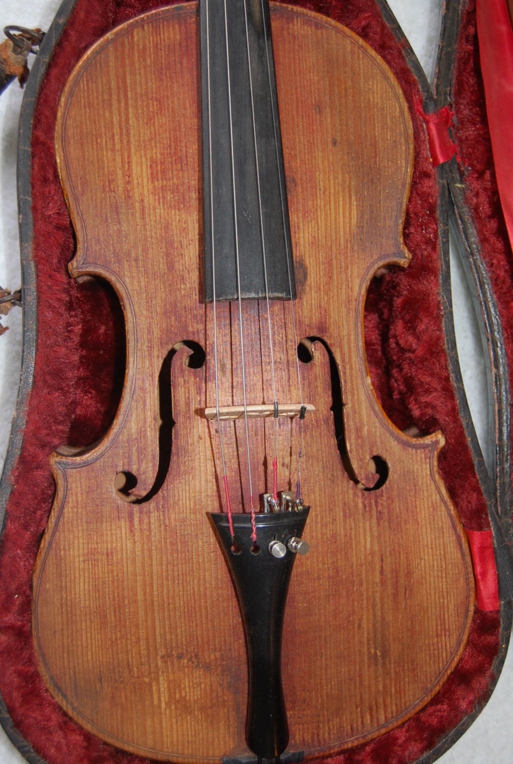 Antique Violin 4/4 with Bow and Case by on Etsy