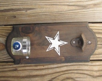 Dallas Cowboys Rustic Wall-mount Bottle Opener