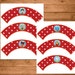 Daniel Tiger Cupcake Wrappers Red Stars Daniel Tiger