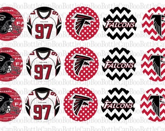 Atlanta Falcons Inspired Bottle Cap Images