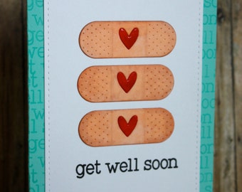 Items similar to Get Well, stethoscope and band aid, fondant toppers on ...