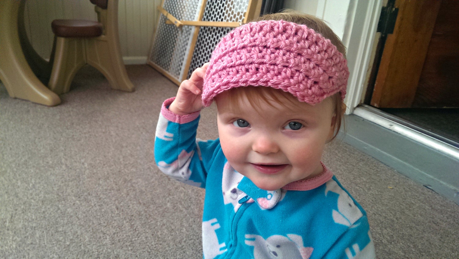 Toddler Sun Visor Crochet Pattern Only baby by ...