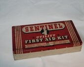 Vintage SENTINEL Utility First Aid Kit Collectible