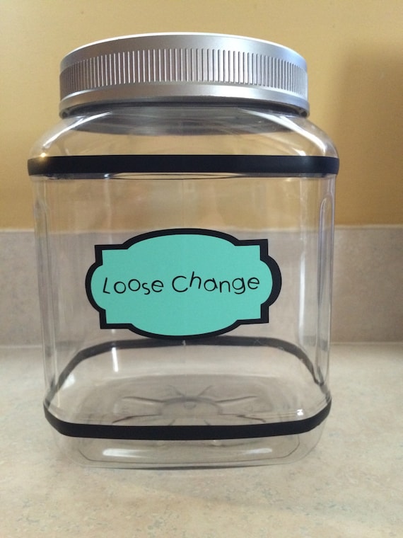 Loose Change Jar Loose Change Holder Coin Jar Coin