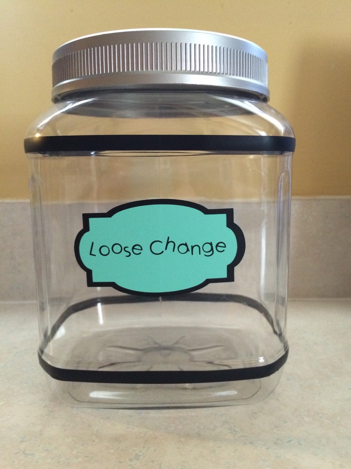 Loose Change Jar Loose Change Holder Coin Jar Coin