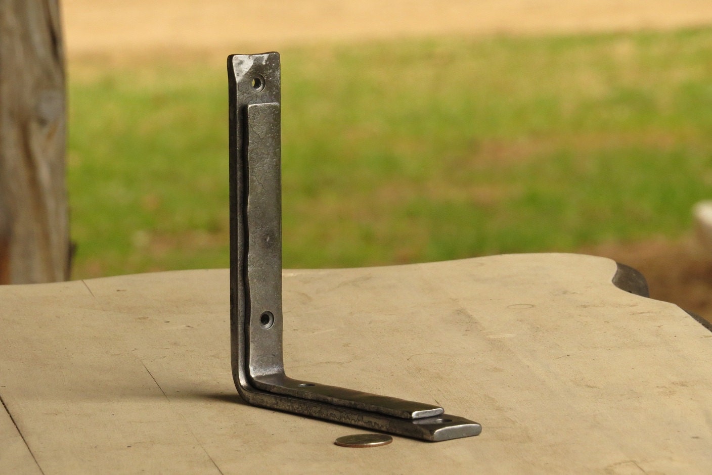 Hand Porter Shelf Bracket by Adirondack Blacksmith