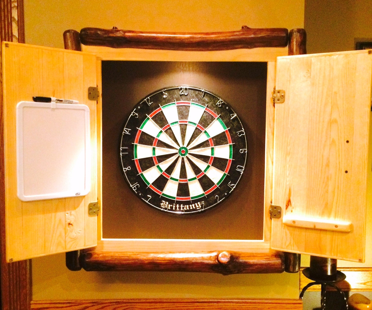 Rustic Log Dartboard by WagnersWoodworking on Etsy