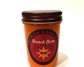 Soy Natural Wood Wick Scented Candle Beach Bum