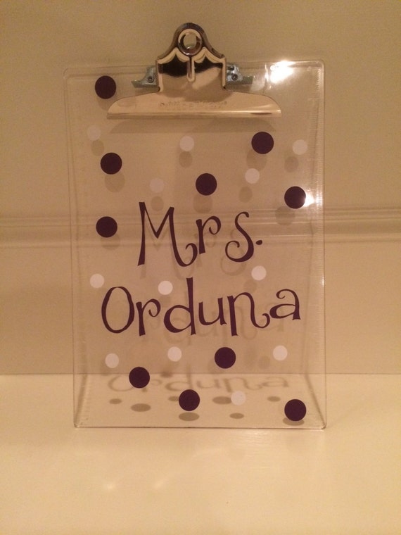 Custom Acrylic Clipboard by KensingtonMaryDesign on Etsy
