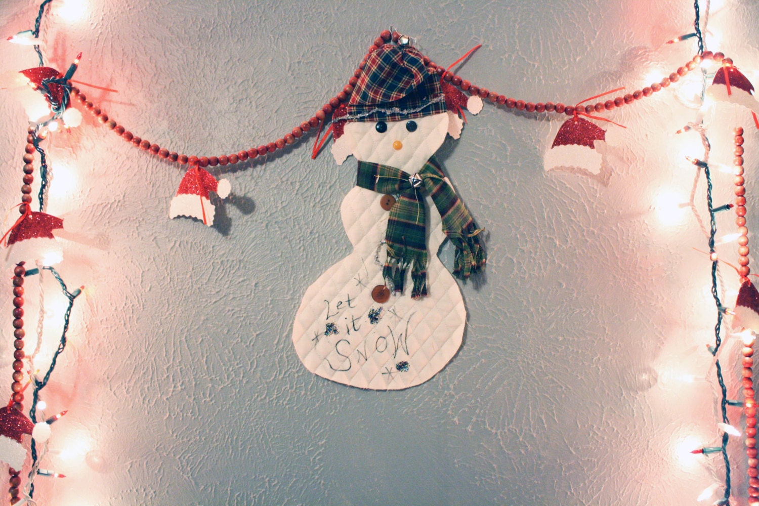 Handmade Let It Snowman Decoration READY TO SHIP