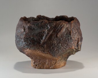 Wabi-Sabi Tea Bowl, Yunomi, handbuilt, woodfired, one of a kind by Paul Fryman