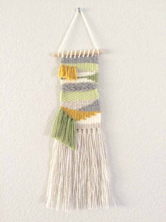 Yarn Weaving Yarn Wall Hanging Fiber Art Wall Art Tapestry