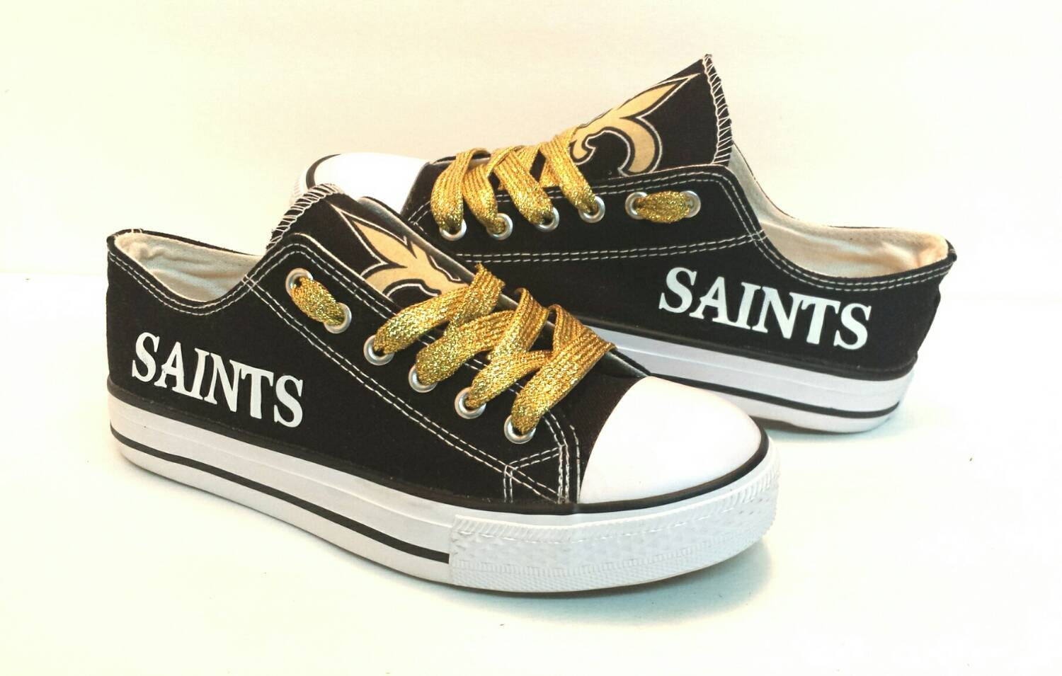 New Orleans Saints Women Sneakers by CustomQueenz on Etsy