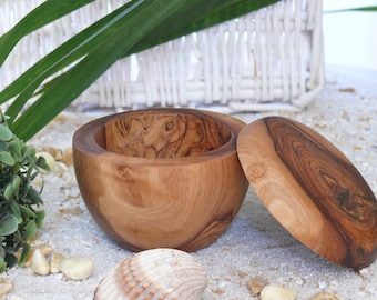 shaving mug of olive wood