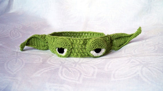 Yoda Headband Crochet Pattern PDF Star Wars by stepbystepatterns