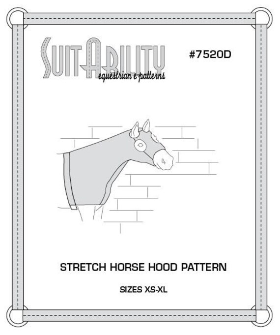 PDF Stretch Horse Hood Pattern