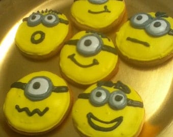 2dz minion cookies for Kristina by cerassweetshop on Etsy