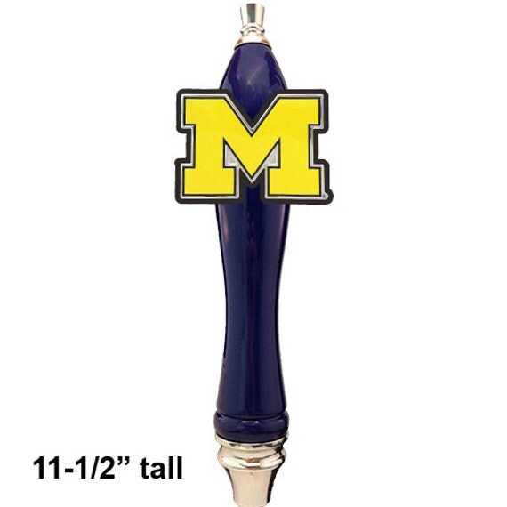 Michigan Wolverines beer tap handle by BeerDesigns on Etsy