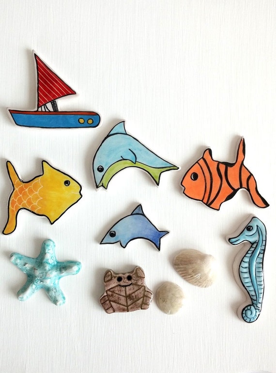 Hilalciniceramic Ceramic Tile Ceramic Fish Sea Ocean Sea