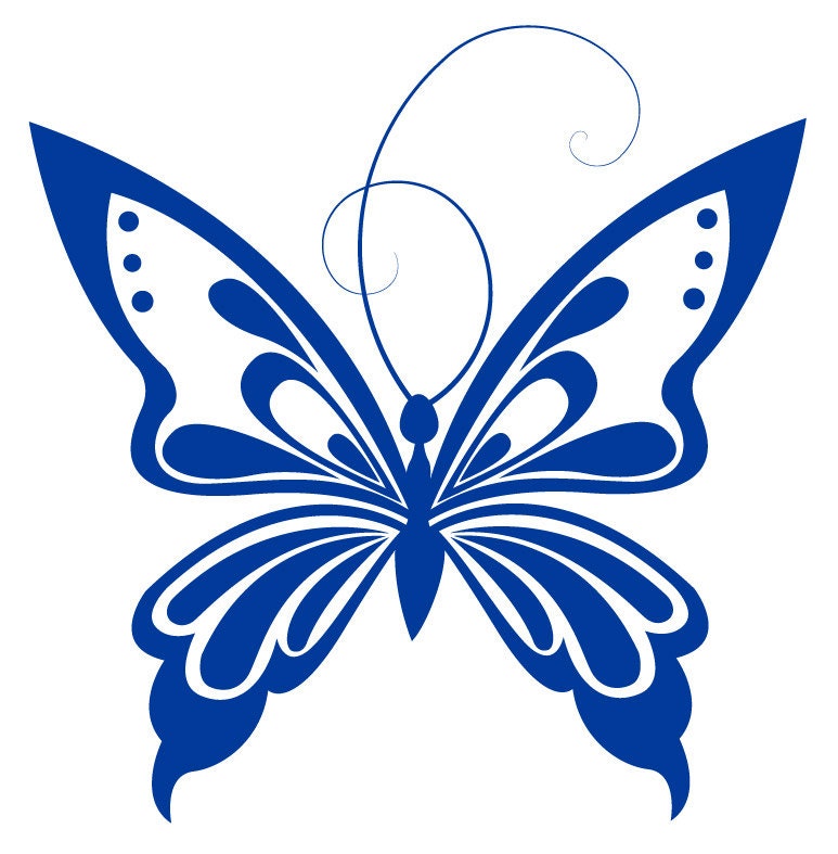 butterfly car window decal bumper sticker by StickerShift on Etsy
