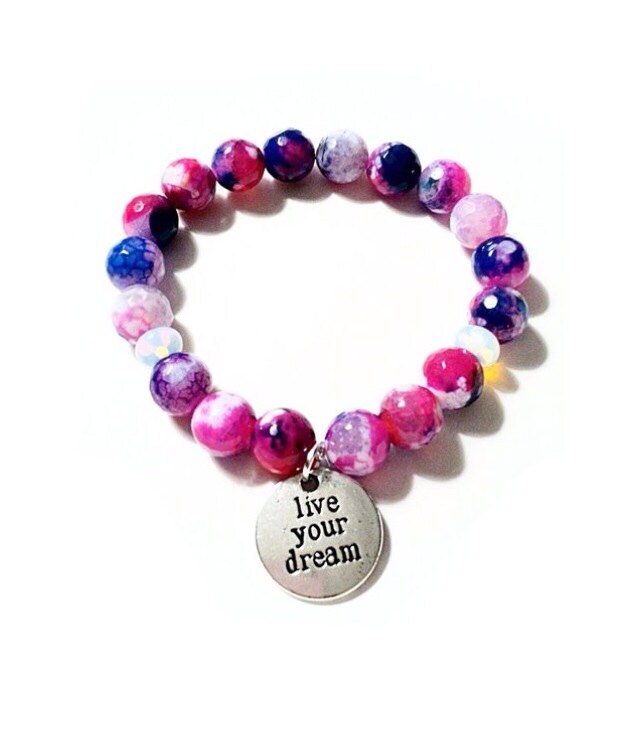 Live your Dream bracelet by BohoGypsyLoveJewelry on Etsy