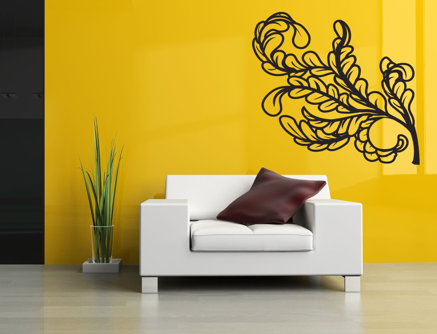 Wall Vinyl Sticker Decals Mural Room Design Pattern Branch
