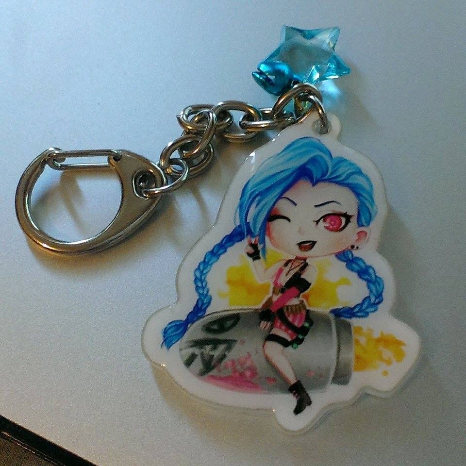 Jinx League of Legends Charm by 2uzy on Etsy