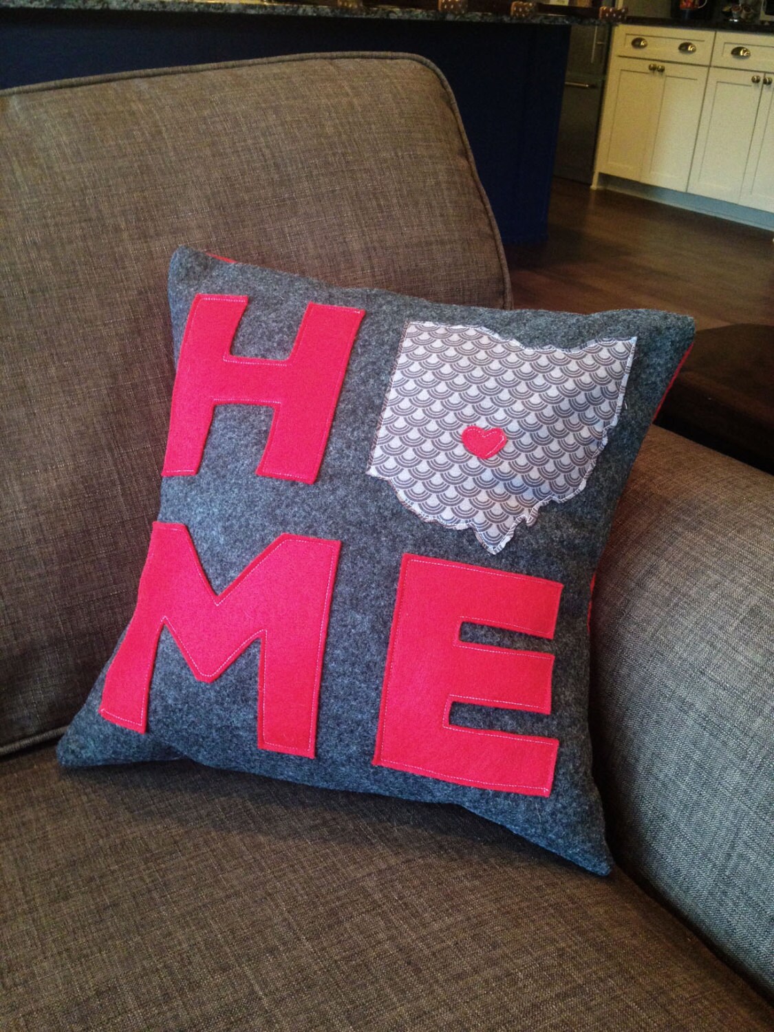 Items similar to Custom Ohio HOME Pillow on Etsy