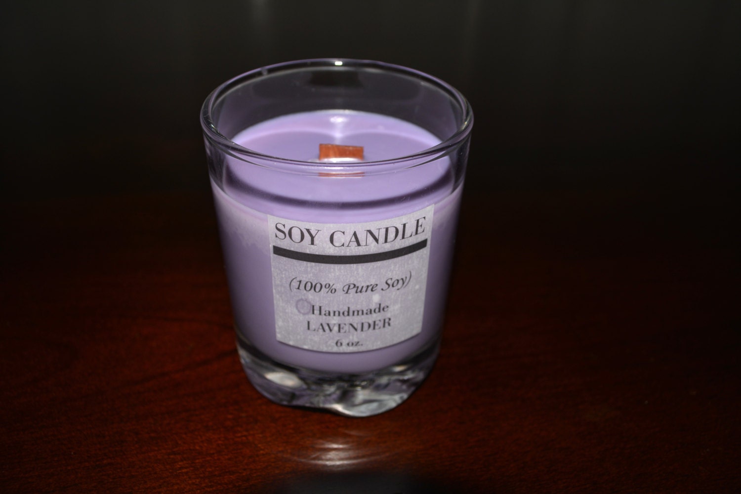 AllNatural NonToxic Soy Candle Handmade 6 oz by AromaSoyCandles