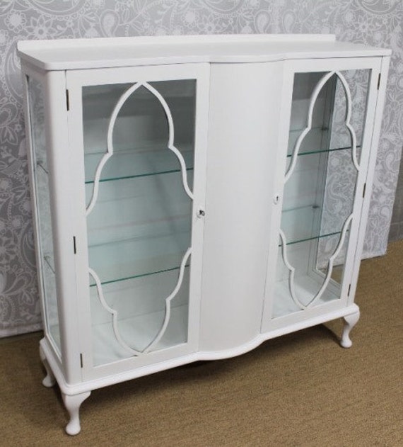 Items similar to ReFinished Vintage Curio With locking skeleton
