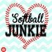 Download Baseball junkie design SVG and studio files for Cricut