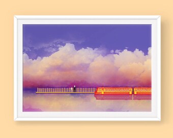 Studio Ghibli Spirited Away Poster: Departure