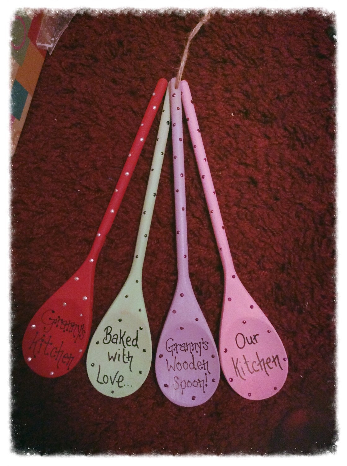 Decorated Wooden Spoons Wall Hangings by Handmadewithlove100