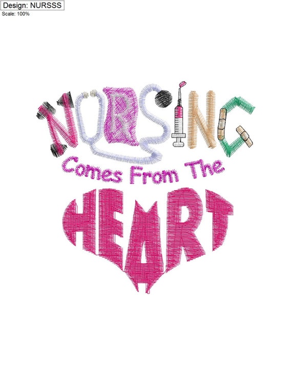 Nursing Embroidery Design By LOTSofEMBROIDERY On Etsy