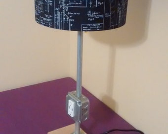 Industrial/Modern USB Lamp by MCDesignWorks on Etsy