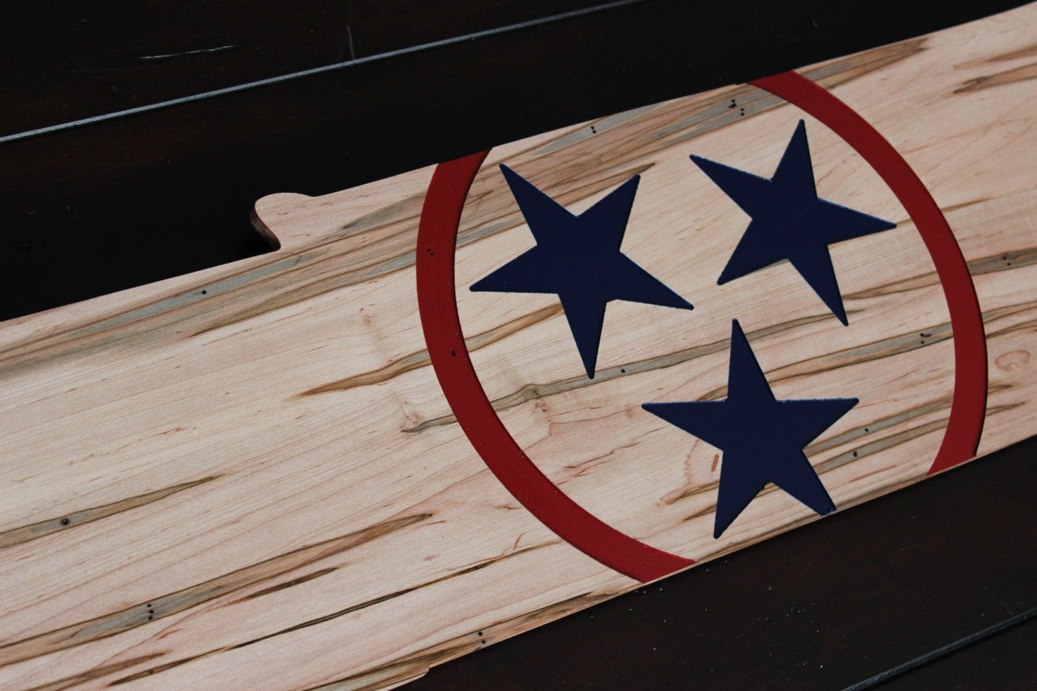 Carved Wooden Tennessee State Flag Sign With By Theruggedlab