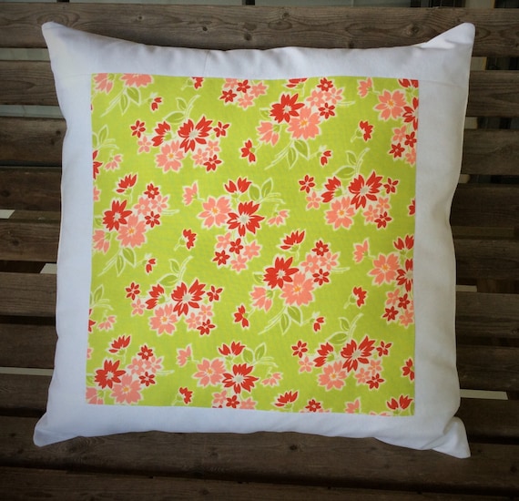 Pillow cover decorative pillow handmade lime by TheTrendySpool