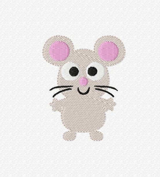 Mouse machine embroidery design file Instant by Cutencooldesigns