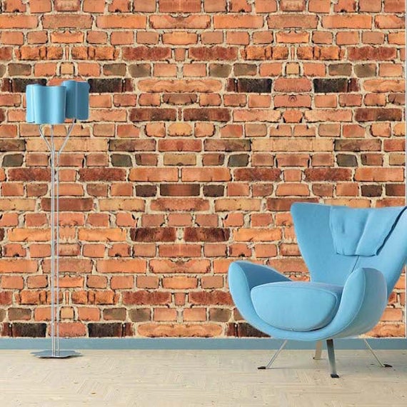 Brick Wall Decals Brick Wall Mural Sticker Brick by PrimeDecal