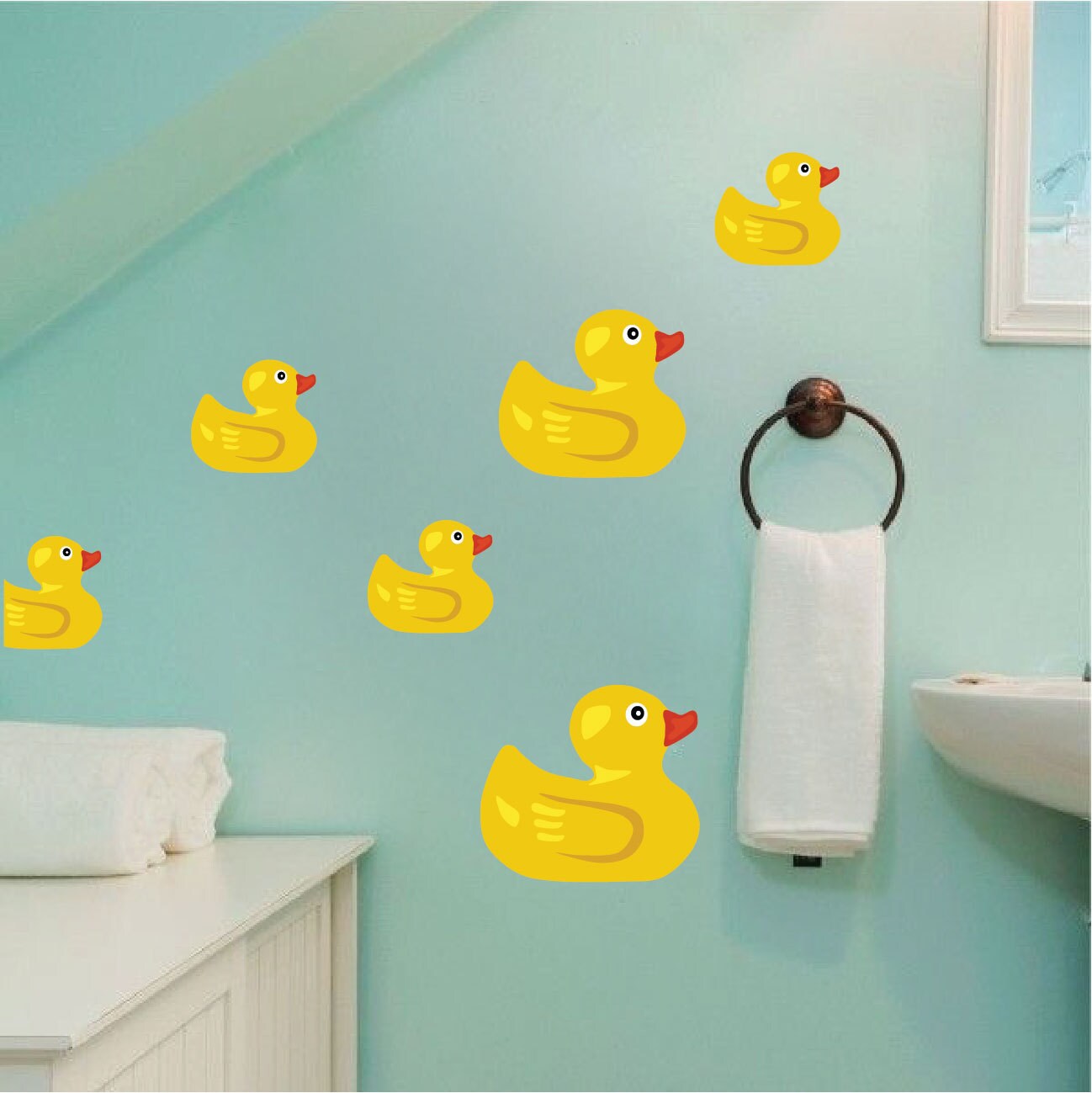 Duck Wall Decals Rubber Duck Wall Murals Bathroom Duck Wall