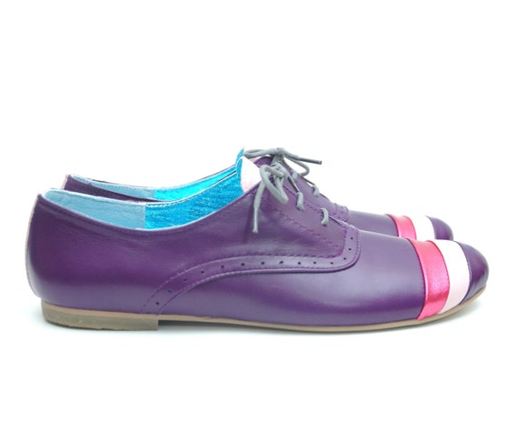 Purple Oxford Shoes