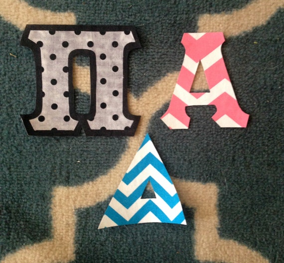 Custom Applique Iron On Greek Letters Sorority and by AGoldenBow