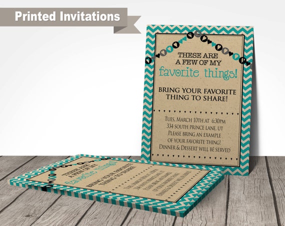 Favorite Things Party Invitation Wording 8